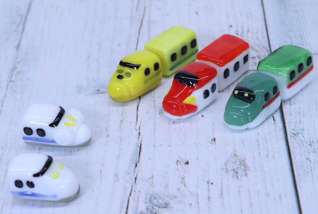 Cute Glass Craft Petit Series Passenger Car Set of 6 [Commercial Set] (Yellow)