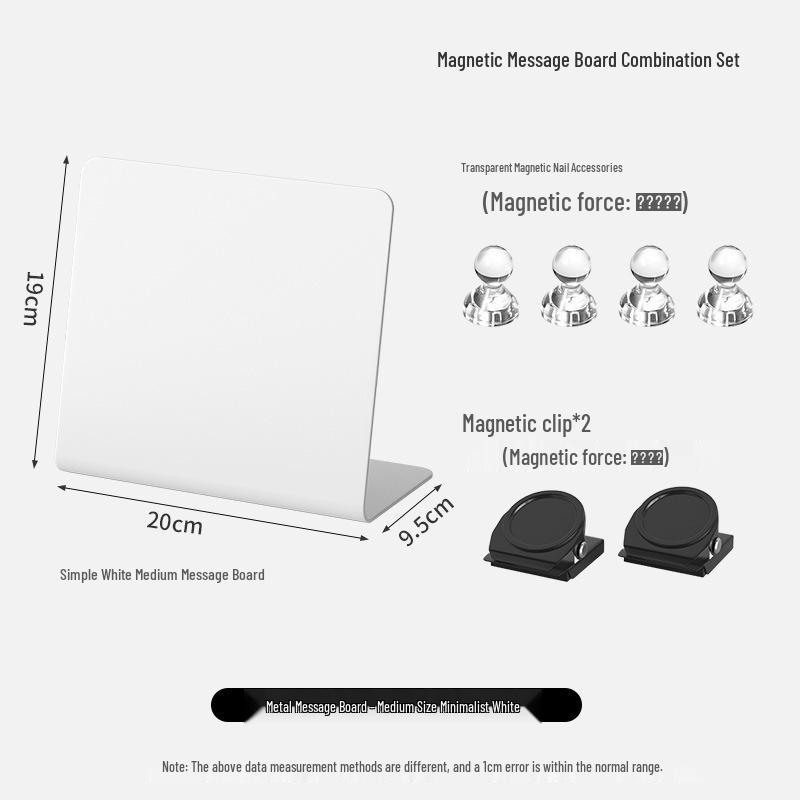 Magnetic Desktop Blackboard Memo Board - Erasable & Free-Standing for Office Use