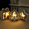 Christmas Decorations Christmas Lights Light Up Wood Pendants Christmas Tree Pendants Christmas Gifts