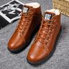 Fashion Winter Snow Boots Super Warm Size 35~48 Genuine Natural Leather Handmade Men Winter Shoes  jki9