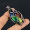 Rainbow Solar Quartz 999 Copper Wire Wrapped Pendant, Handmade Gemstone Pendant Jewelry, Gifts For Wife Brand New Pendant