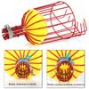 2PCS Fruit Picker Basket Steel Orange Tree Fruit Catcher Basket with Adjustable Clamp for 1.18 Inch Diameter Pole