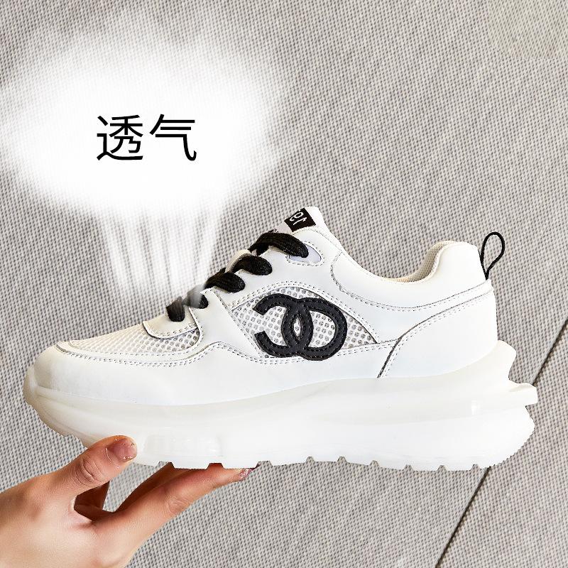 

Leather women s shoes mesh shoes women s running shoes heightening sneakers women s dad shoes women 40