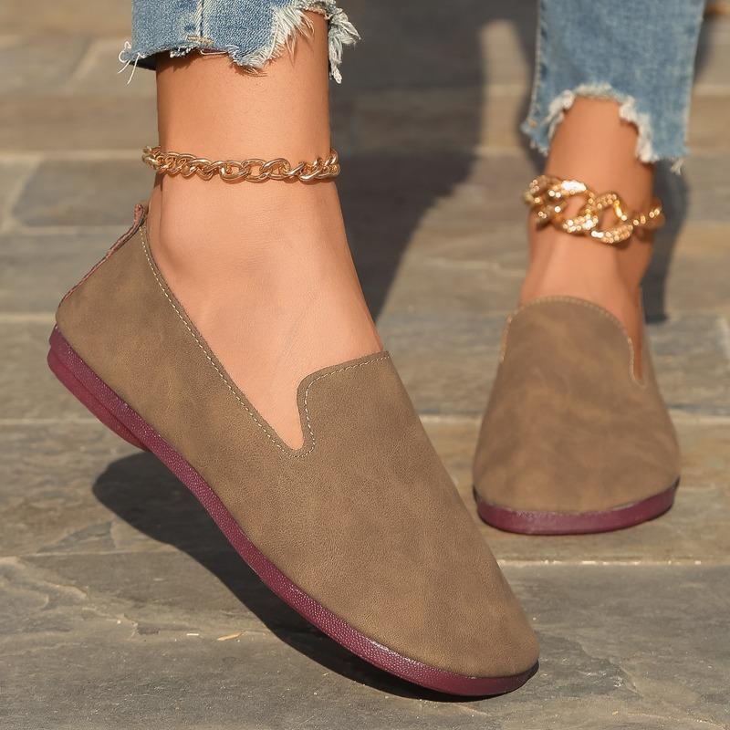 Mode 2025 Mode Damen Schuhe Slipper Damen Ballerinas Neu Runde Zehenpartie Lässig Leicht Bequem Übergröße Bestseller Flach Niedrige Absätze