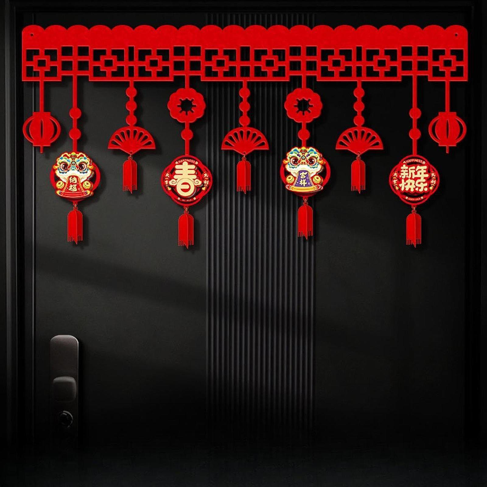 

Китайский Год Баннер Гирлянда Змея Лунный Декор Орнамент Фото Реквизит Праздничные Принадлежности Style D