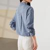 SOFSIL Women's Plaid Pure Cotton Long-Sleeve Shirt