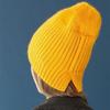 New Women Hat Kpop Style Autumn And Winter Hat Soft Beanie Hats For Women Leisure Back Split Teens Ponytail Knitted Cap