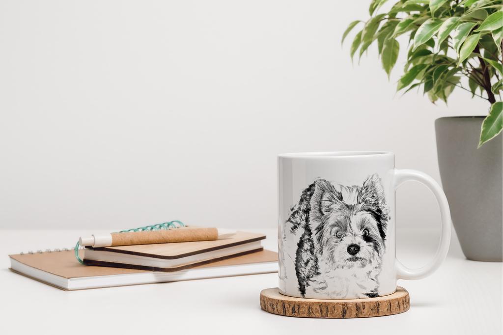 Biewer Yorkshire Terrier - Cup with a Dog, Cute Cup with Graphics, a Gift with Your Photo from the Art-Dog Brand