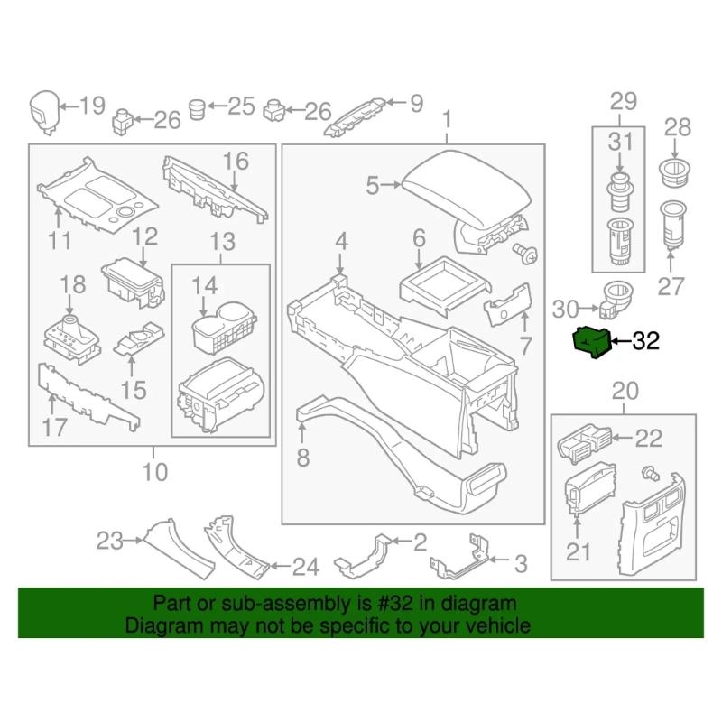 USB Auxiliary Input Adapter Port Connector 284H3-1FA0B 284H31FA0B 284H3-1FA0A Replacement Parts