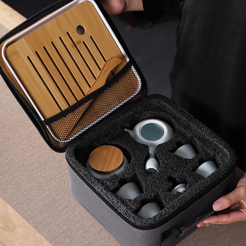 Wushiyuan Celadon Side-Handle Travel Tea Set