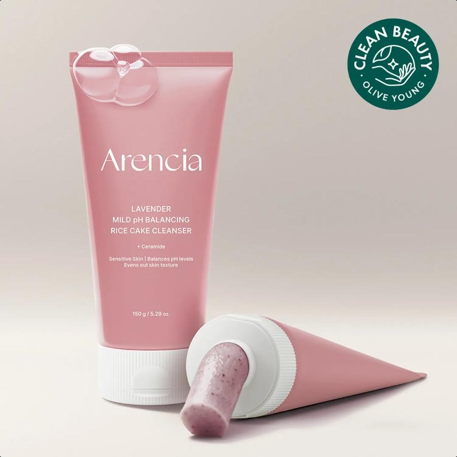 Arencia Lavender Mild pH Balancing Rice Cake Cleanser 150g Rice Cake Cleanser 150g