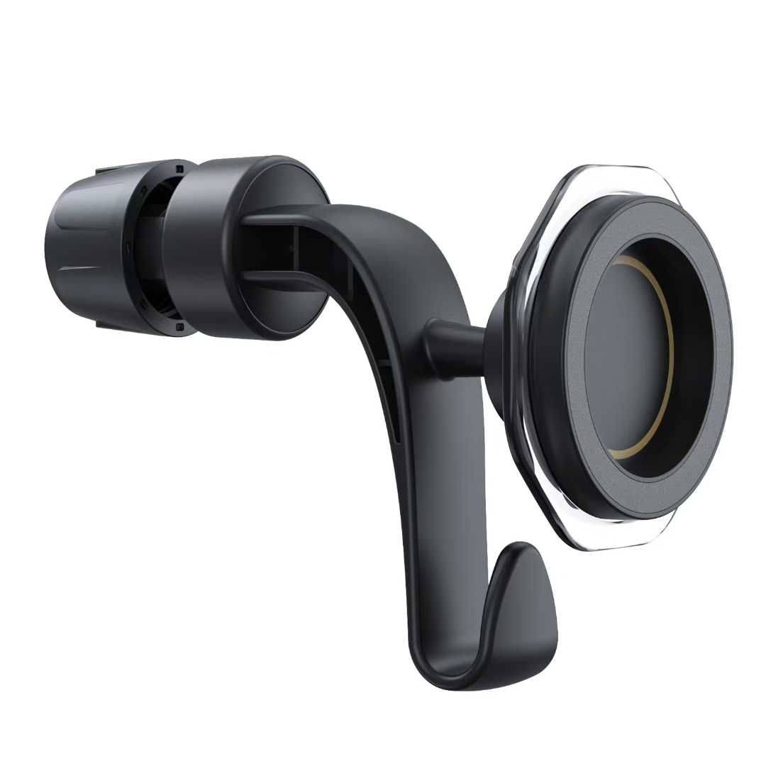 

Car Magnetic Headrest Phone Holder With Hook Magnetic Car Phone Headrest Hook Holder Can Rotate 360 Degrees чорний