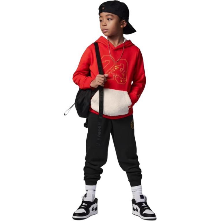 Jordan Kids Casual Sportswear Hooded Moderate FJ9633-010