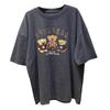 Camiseta Holgada de Algodón para Mujer con Estampado de Tres Ositos - Top de Moda Casual de Verano