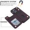 For iPhone 16 Pro Max Wallet Case with Card Holder,PU Leather Kickstand Card Slots Case,Double Magnetic Clasp and Durable Cover