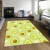 Mehrere Größen Blumen Avocado Teppich Muster Teppich für Wohnzimmer Schlafzimmer Sofa Heimdekor Rutschfeste Bodenmatte Luxus Geschenk