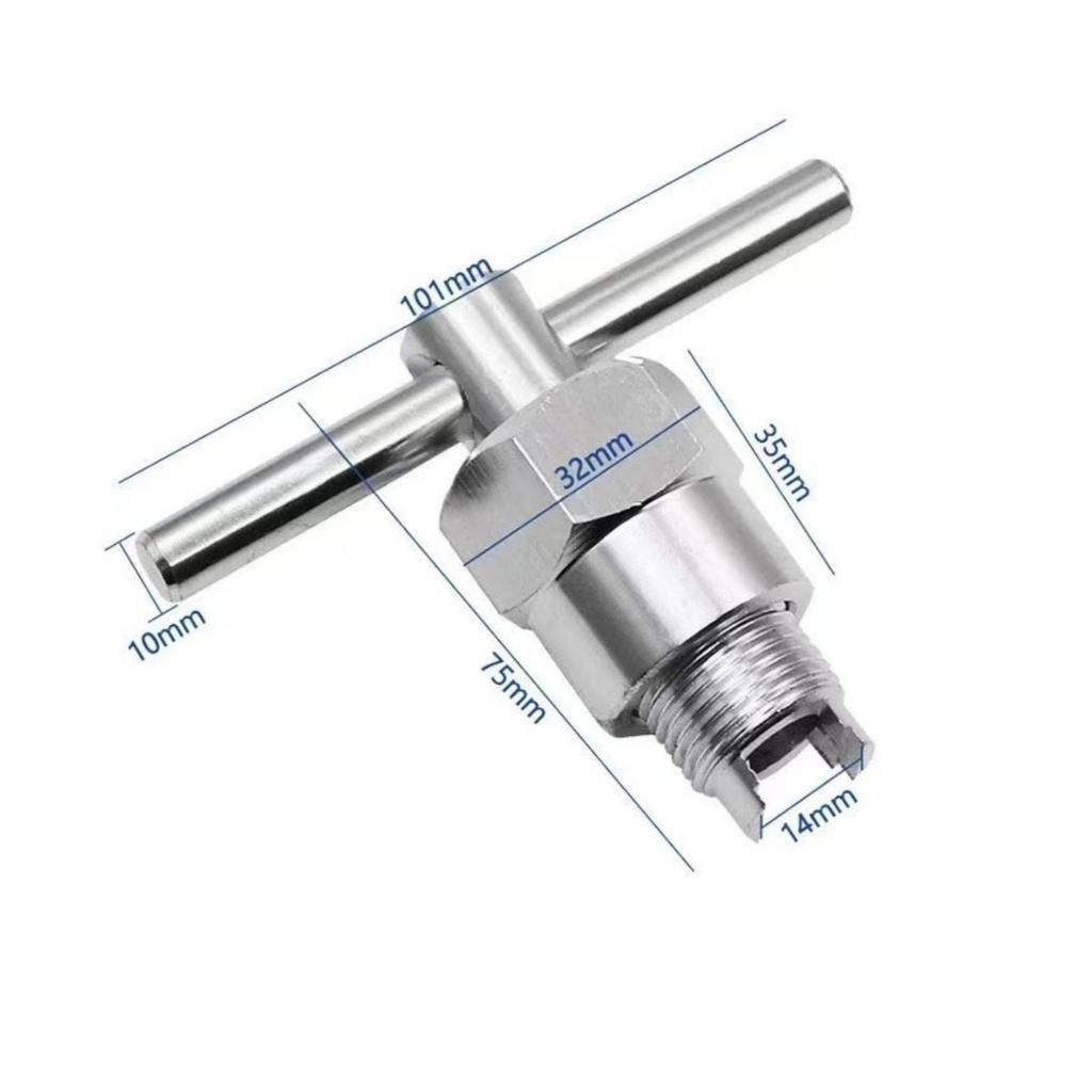 Faucet Puller Ergonomic T Handle Tool Machined Hex for Lavatory Repair