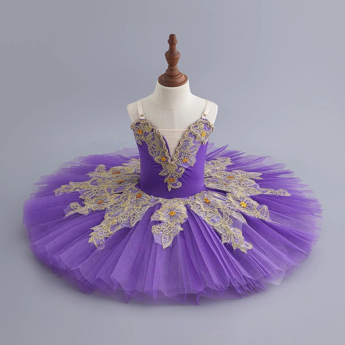 Children Professional Ballet Skirt Sleeping Beauty Ballet TUTU Skirt Little Swan Performance Costume Performance Organizat 110