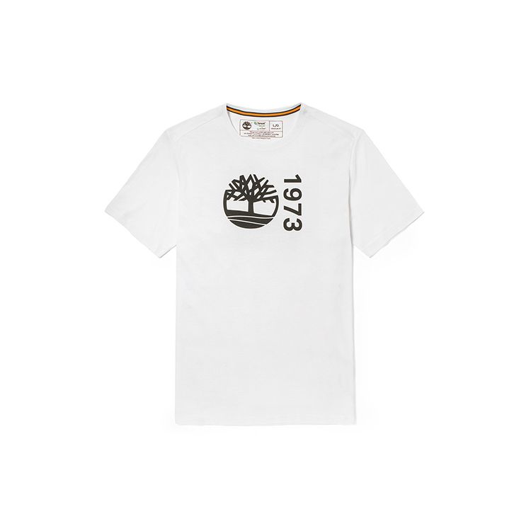 Timberland American Vintage Casual Sports Printed Breathable Round Neck Short Sleeve T-Shirt Men T-Shirts White A4352-100