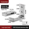 Black Aluminum Alloy Folding Wall-Mounted Coat Hook - Punch-Free, Solid Single Hook
