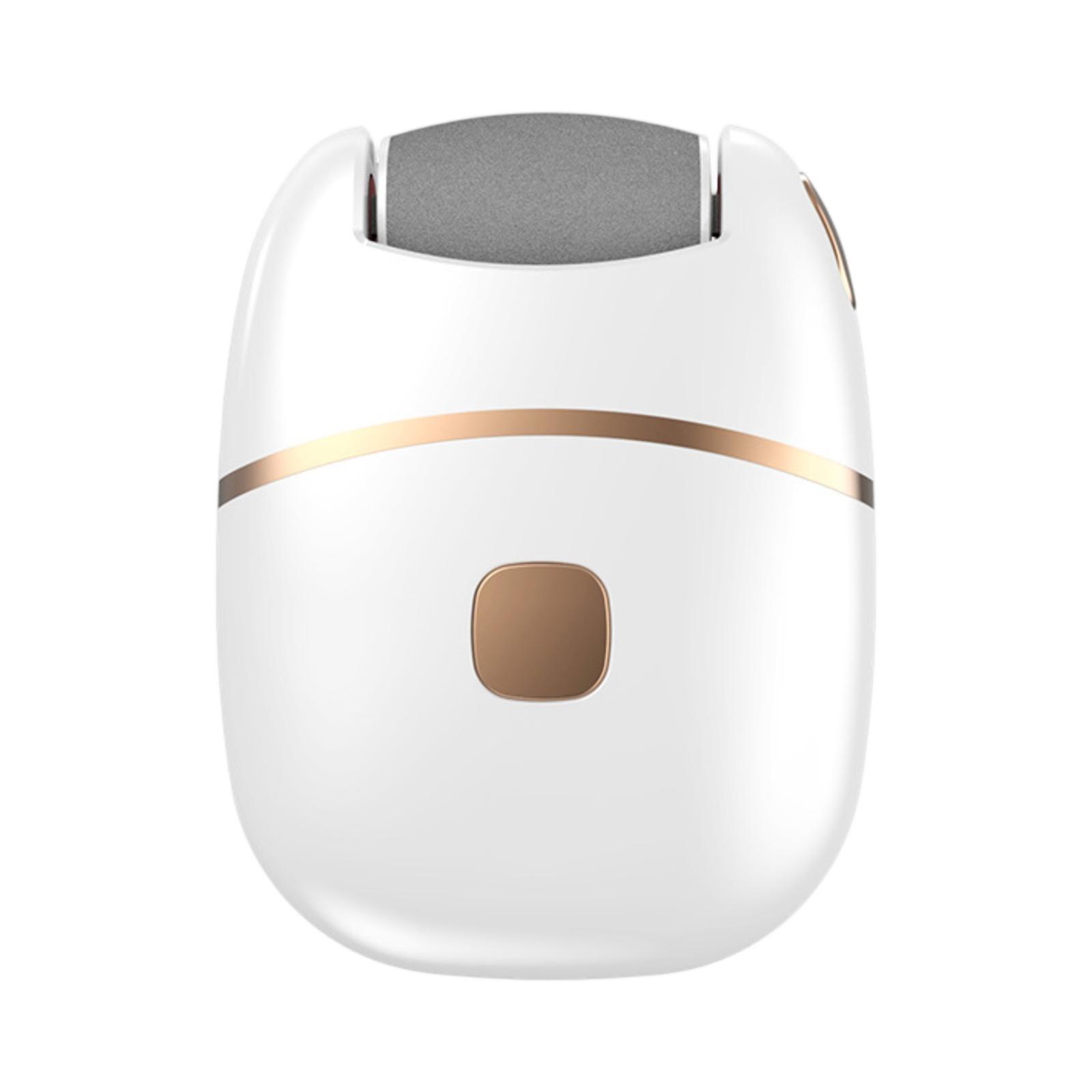 Бытовая электрическая пемза для ног для удаления огрубевшей кожи с ног, модель с зарядкой белый