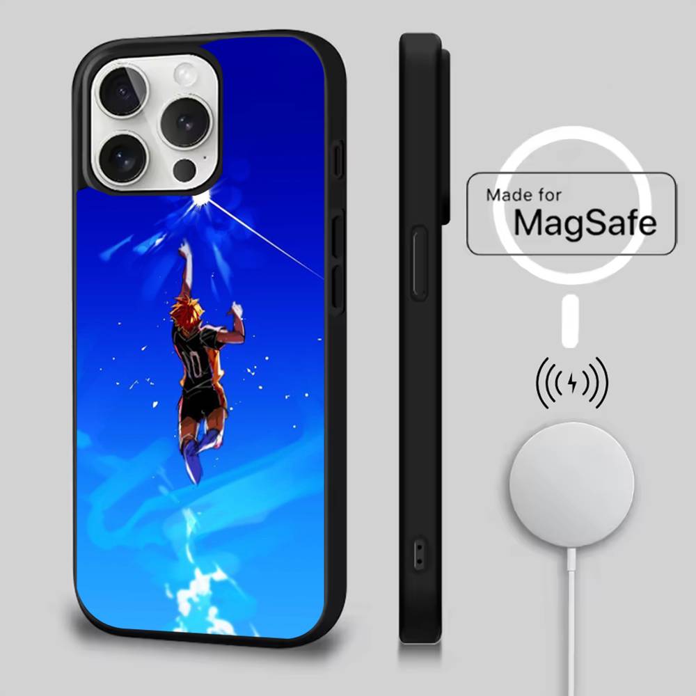 

Anime H-Haikyuu Karasuno Phone Case For iPhone 17,16,15,14,13,12,11,Pro,Max,Plus,Mini,SE4,E Magnetic Magsafe Wireless Charging iPhone17promax