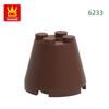 Non-Toxic 35Pcs/Lot 6233 3X3X2 Cone Building Blocks Moc Compatible With All Brand Circular Bricks Children'S Diy Toys Gift Box