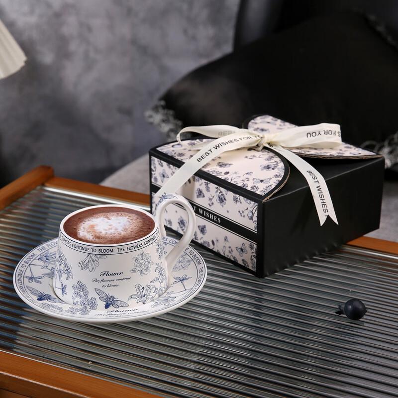 Hongyuetang Retro Keramik Kaffeetasse & Untertasse Set