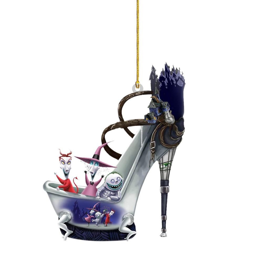 Vibrant Burton Tim Nightmare Before Christmas Acrylic Decoration Set With Jack Friends And