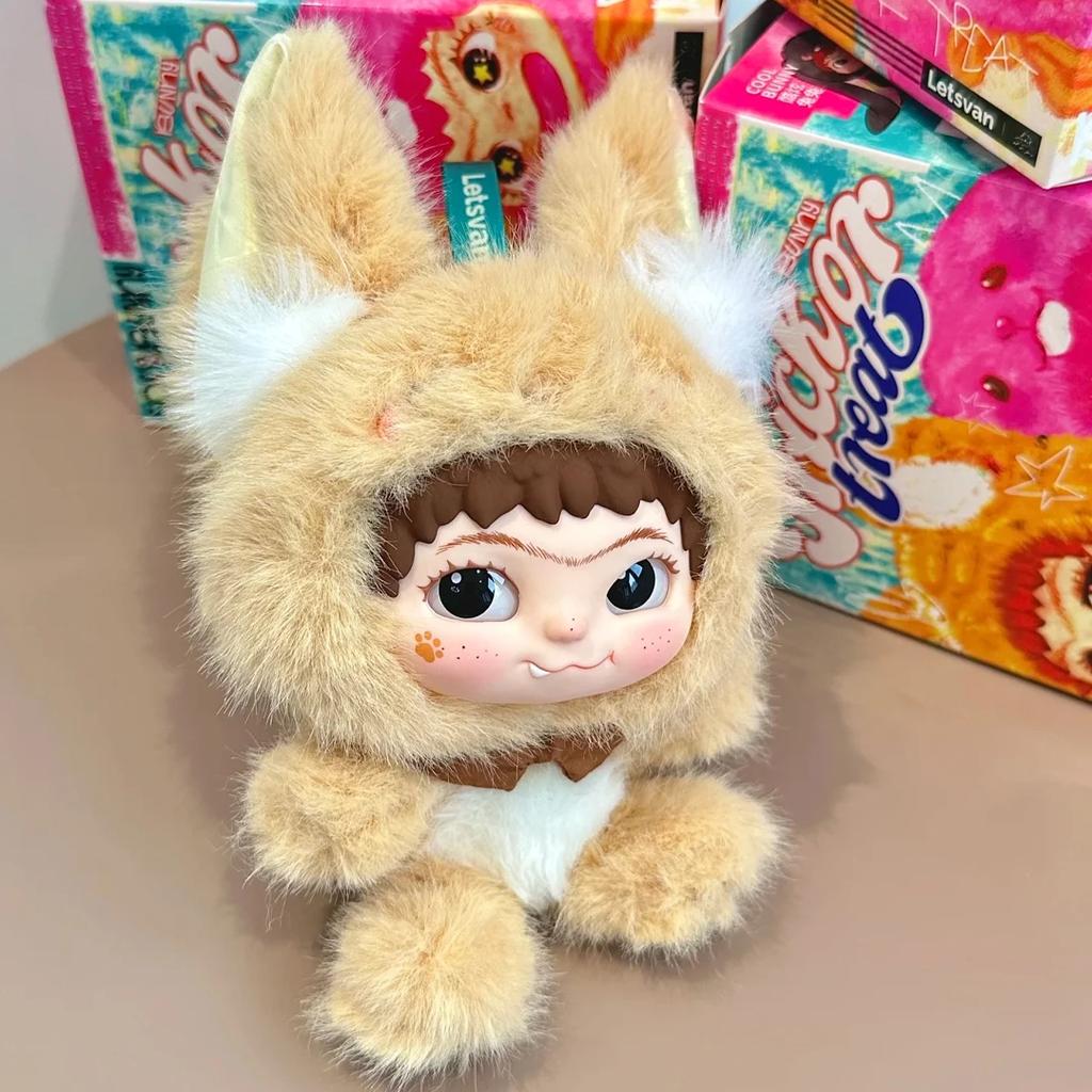 Cute Wakuku Birthday Christma Gift Ornament Mystery Box Wakuku Fox & Bunny Mischief Diary Series Blind Box Plush Pendant