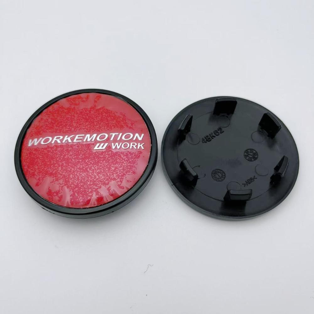 4pcs JDM 62mm W Work Emotion Logo Badge Car Wheel Center Caps Wheel HubCaps Auto Rim Centre Cover Car Accessories for Land Rover