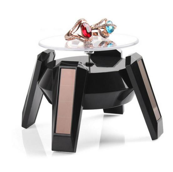 

Rotating Solar Display Stand for Jewelry, Video, and Live Streaming
