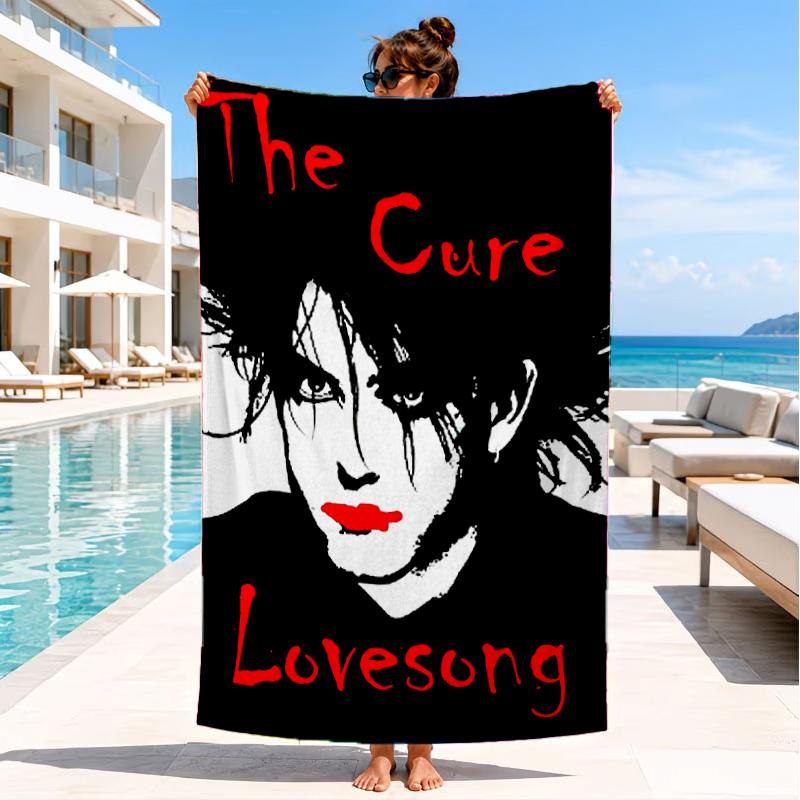 The Cure Band Portraits Beach Towel, Super Soft Microfiber, Perfect Gift for Her/Him, Birthday, for Pool, Beach, Travel, Decor Beach Party