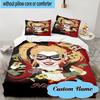 3PCS Custom Name Quinn's Money Dance Bedding Set, Including 1pc Duvet Cover And 2pcs Pillowcases, Suitable for Dorms and Bedrooms Gift