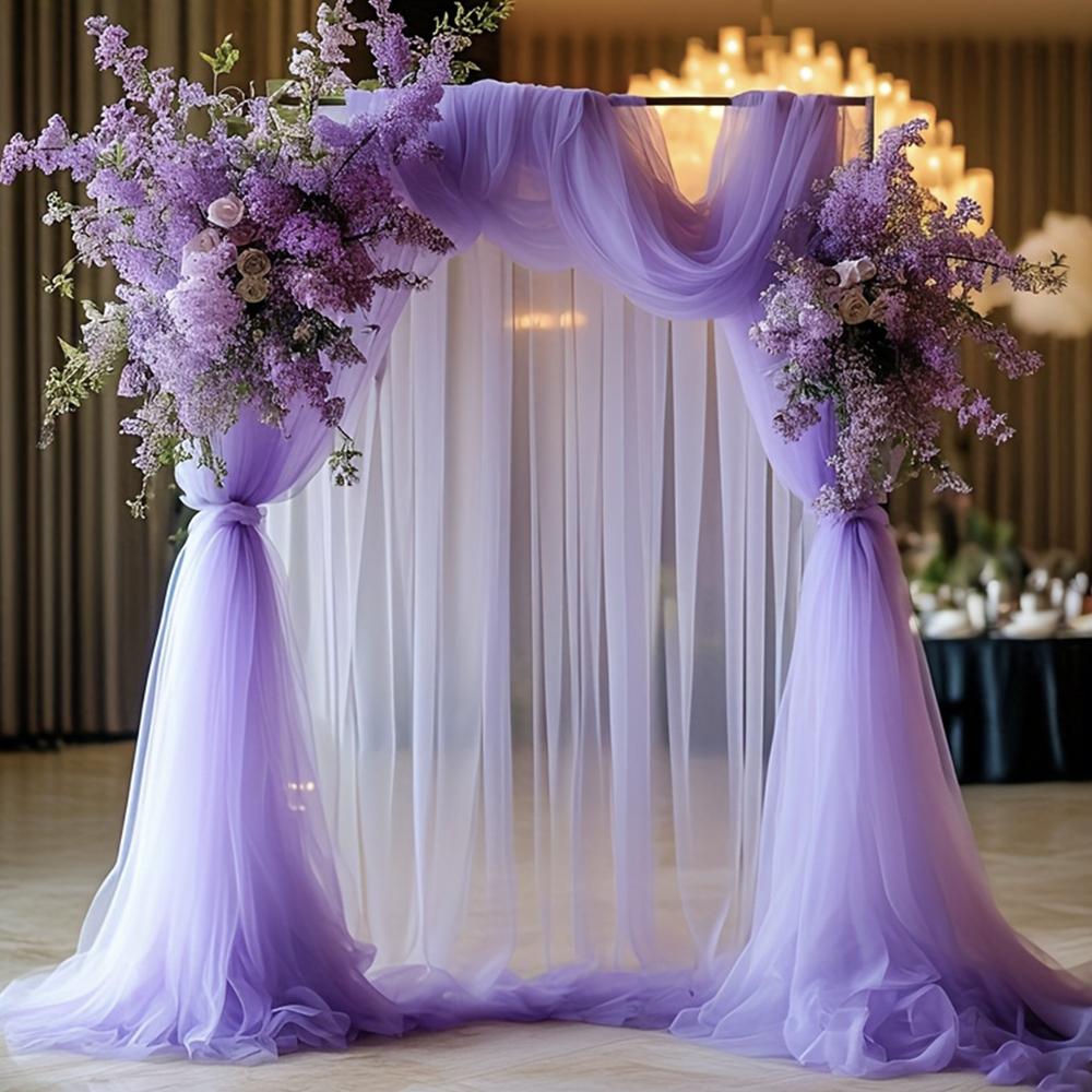 Wedding Arch Draping Fabric Sheer Drapes for Backdrop Curtains Sheer Birthday Party Wedding Ceremony Reception Arch Drapes