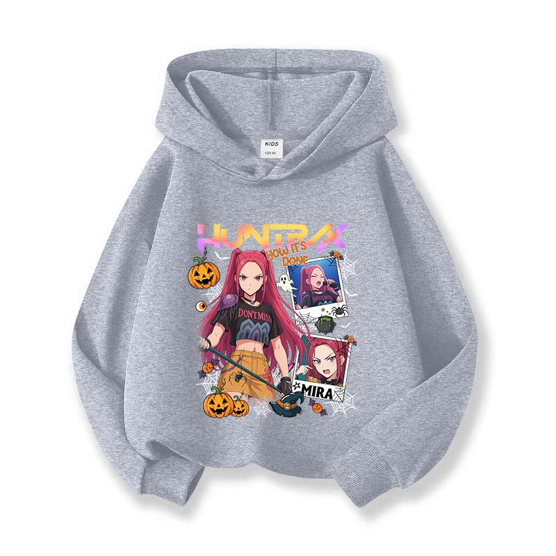 2025 KPop Demon Hunters Hoodie Fashion Sweatshirt Pullover Cute Long Sleeve Autumn Girls Cartoon Y2K Hoody Sportswear