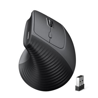 UGREEN Kabellose Vertikale Ergonomische 6 Verhindert Mausarm Kompatibel mit Schwarzer 2,4G Maus, Design, Tasten, Stacheln, 1000/1600/2000/4000 DPI,