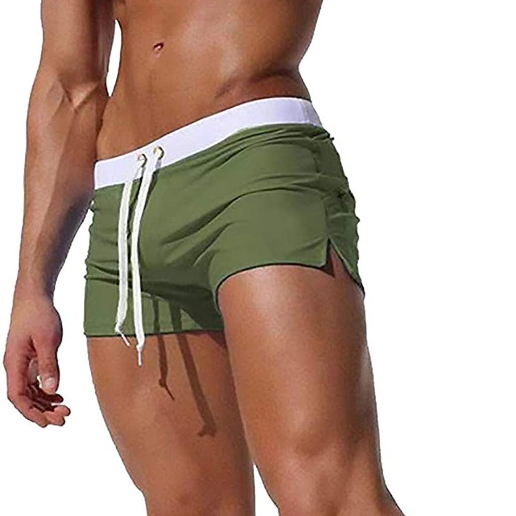 Pánské plavkové šortky s rychlým schnutím zadní kapsy v jednobarevném provedení Flats