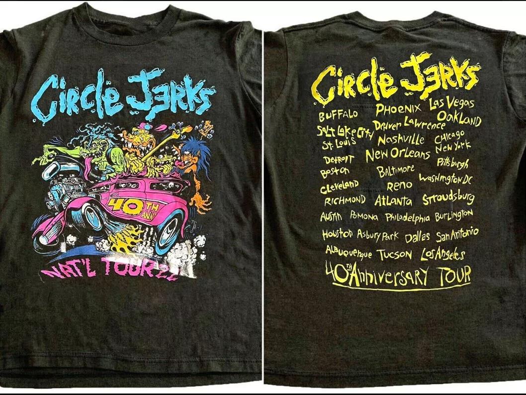 Circle Jerks 40th anniversary REPRINT T-shirt size S-5XL XXL