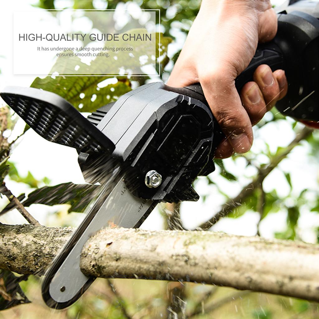Mini Chainsaw Handheld Rechargeable Powered Chainsaw Electric Protable Chainsaw Wood Cutter Pruning Shears Chainsaw for Xmas Tree Garden Tree Branch