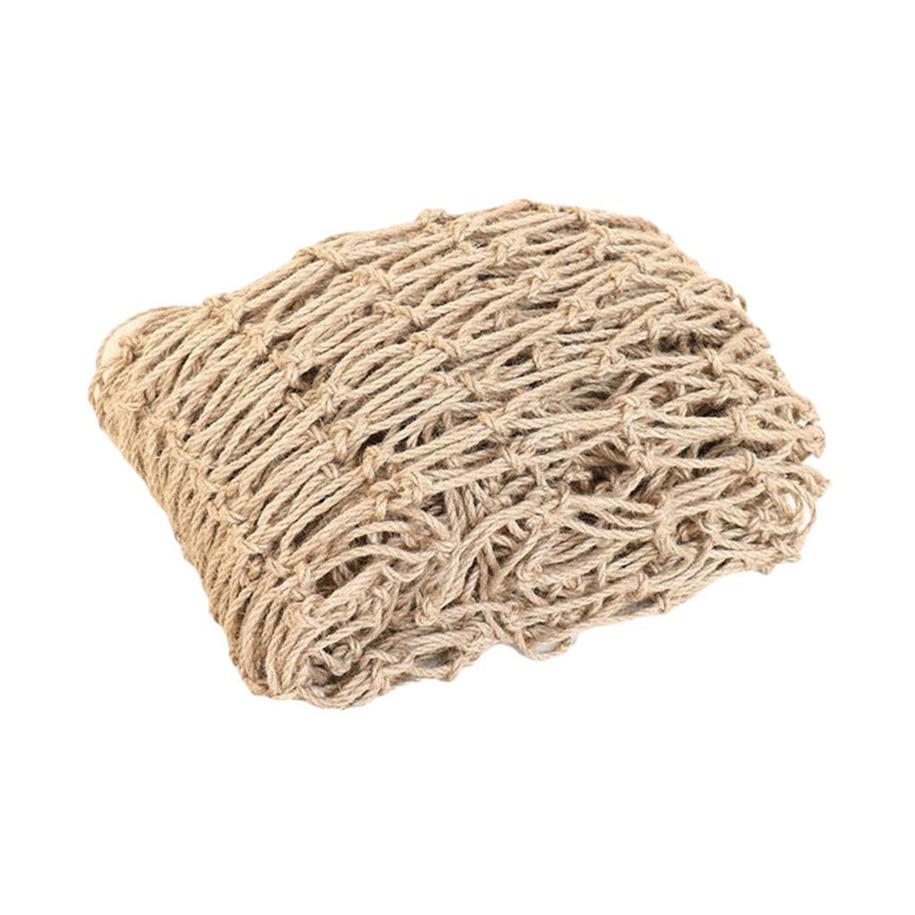 Multifunctional Jute Rope Net Heavy Duty Trellis for Garden Playground Balcony Protection and Plant Support