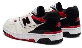 New Balance 550 Sneakers In Sea Salt Color with Red and Black