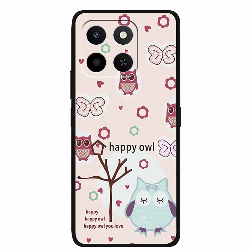 For Honor X7d 4G 5G 3D Flower Case Soft Silicone Bumper Emboss Phone Cover For Honor Play 10T 400 Smart 4G 5G Back Protector Bag