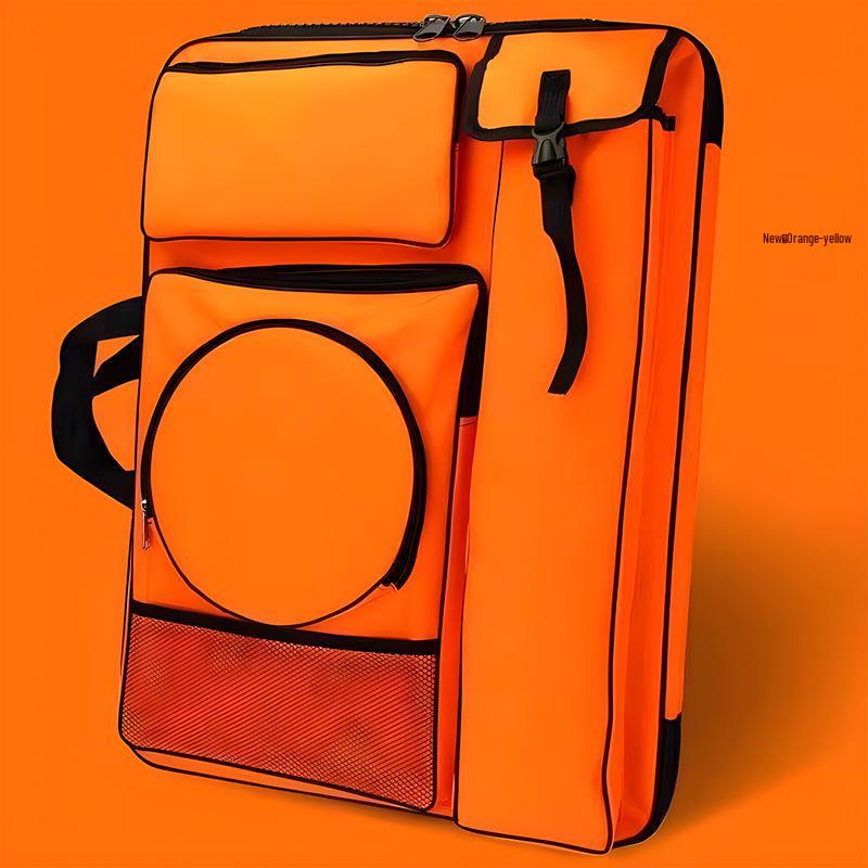 4K Multifunctional Waterproof Art Backpack - Large Zipper, Multi-Color Sketching & Drawing Board Bag