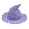 Halloween Witch Hat Elastic Material Unisex Solid Color Sun Foldable Carnival Masquerade Cosplay Performance Wizard H