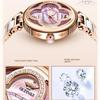 OUPINKE Brand Watches Women's Diamond-encrusted Four-leaf Quartz Waterproof Watch Women's Watch
