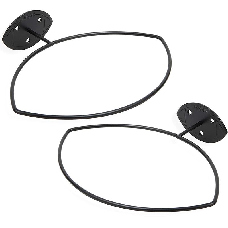 Stojan na rugbyové míče Ocelový Fotbalový Basketbalový Nástěnný Úložný Displej Držák na sportovní míče Úspora místa Obývací pokoj Ložnice Nástěnný stojan