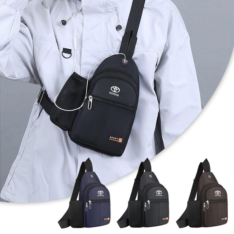 AJO4 Car Oxford Cloth Chest Bag Travel Crossbody Portable Shoulder Storage Bag for Toyota Prado 90 120 150 J90 J120 J150 LC90 LC150