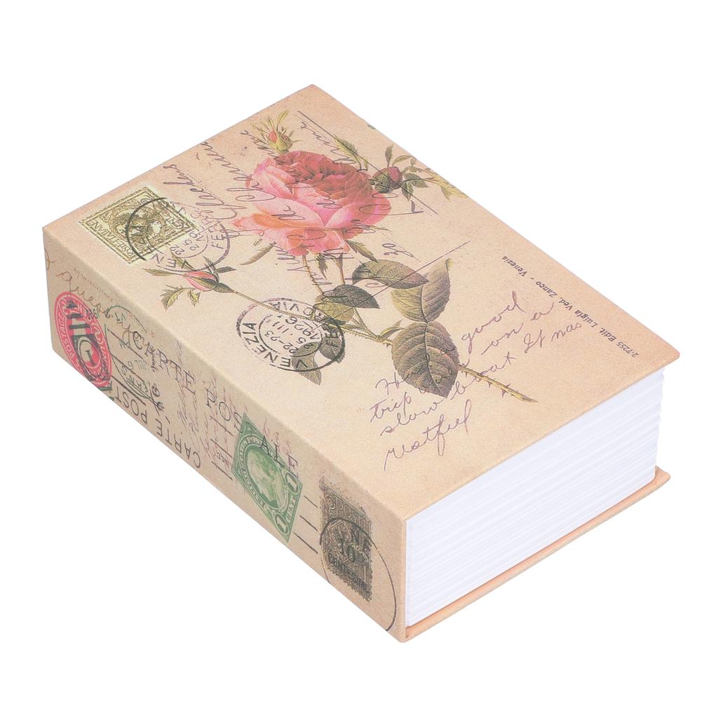 Mini-Spardose mit Edelstahl-Innenfutter, Buchform, Safebox für das Home Office