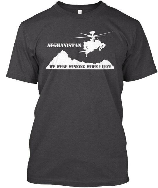 Afghanistan Veteran We Were Winning When I Left TShirt Made in USA Size S5XL Unisex T-Shirt Graphic Tee